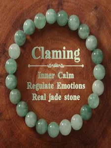 Vintage Autumn Winter Accessory Jade Bracelet, High-Quality Natural Stone Beaded Chain, Perfect Gift for Best Friends, Premium Bracelet
