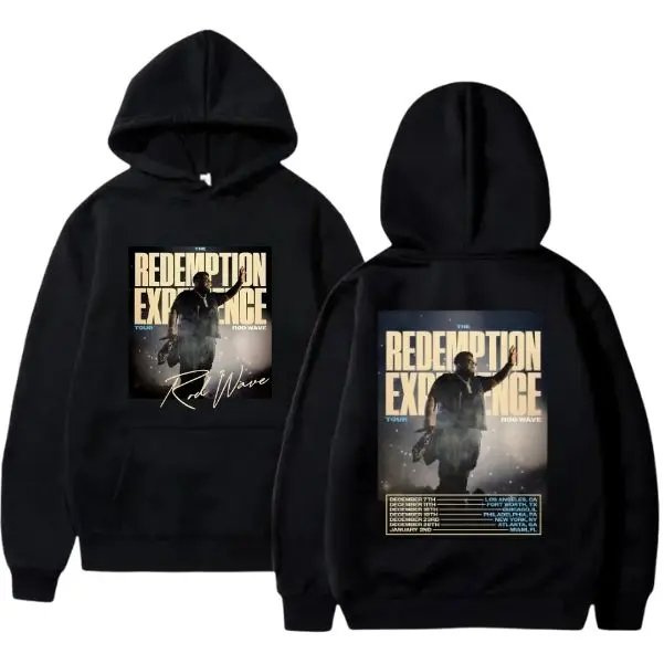 Rod Wave The Redemption Experience Tour 2025 Sweatshirt, Rod Wave Concert Merch Shirt, Hip Hop Rap Sweatshirt, Streetwear Outfit for Music Lovers