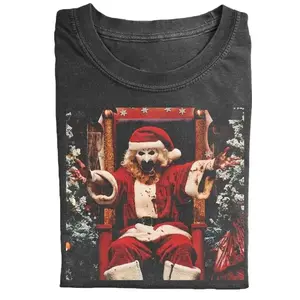 Vintage Terrifier Santa Funny Shirt, Comfort Christmas Horror Tee, Bloody Claus Ax Gift, Gothic Holiday Clothes, Funny Anti-Christmas, Horror Fan Gift, Gift For Her, Him, Streetwear, Viral Tee, TikTok Trending