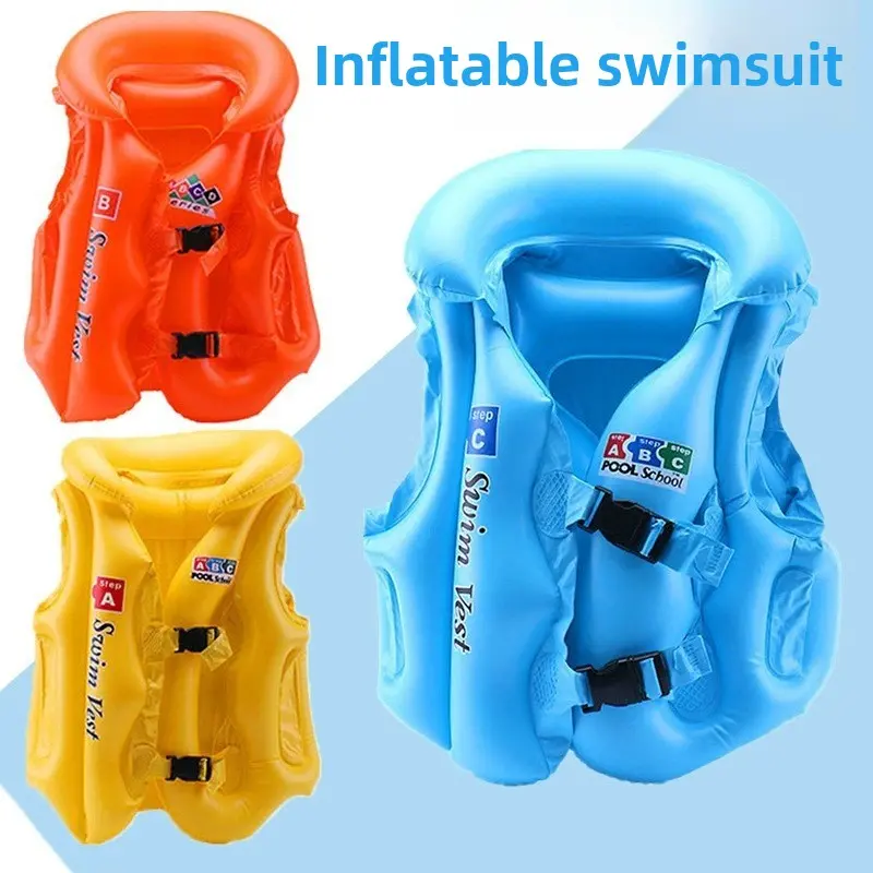 enlarged and thickened ABC children's swimming vest life jacket, beginner swimming buoyancy vest life-saving equipment