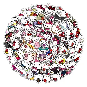 Sanrio Hello Kitty Stickers Collection - 60pcs Cute Posters for Crafting & Decorating - Perfect for Kids & Collectors - Adorable Designs in Various Poses