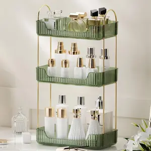 【Valentine's Day Gift】Bathroom Counter Organizer Countertop Storage, Multi-Purpose Makeup Organizer, Large Cosmetics Skincare Shelf Organizer, Perfume Organizer, Exquisite Vanity Organizer