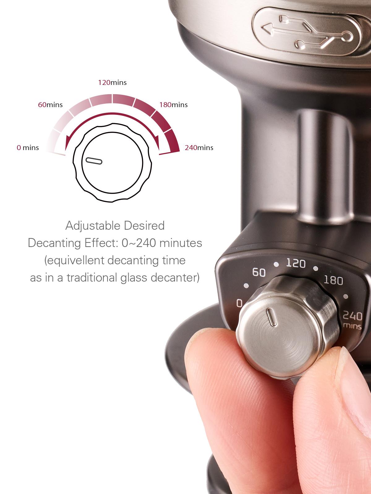 Vinxper Expert Adjustable Wine Aerator/Decanter for Instant Decanting on Demand - Suitable for All Kinds of Wines - Kitchen, Utensils