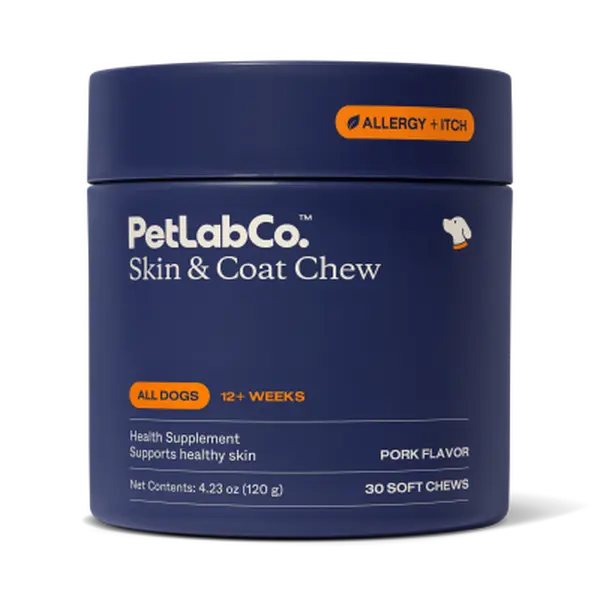 Dog Skin & Coat Supplement – Soft Chews for Moisture & Shine