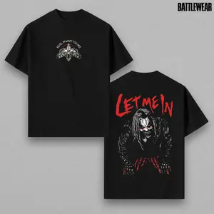 WWE 2026 - Bray Wyatt Let Me In, Oversize Unisex Tee, WWE Legend Streetwear, Cotton Graphic Shirt, Fan Gift Top Fabric Menswear Casual Wrestling Crew Neck