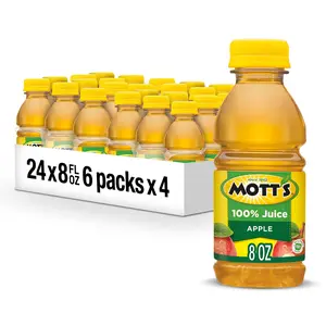 Motts 100% Original Apple Juice 8 fl oz bottles Pack of 24