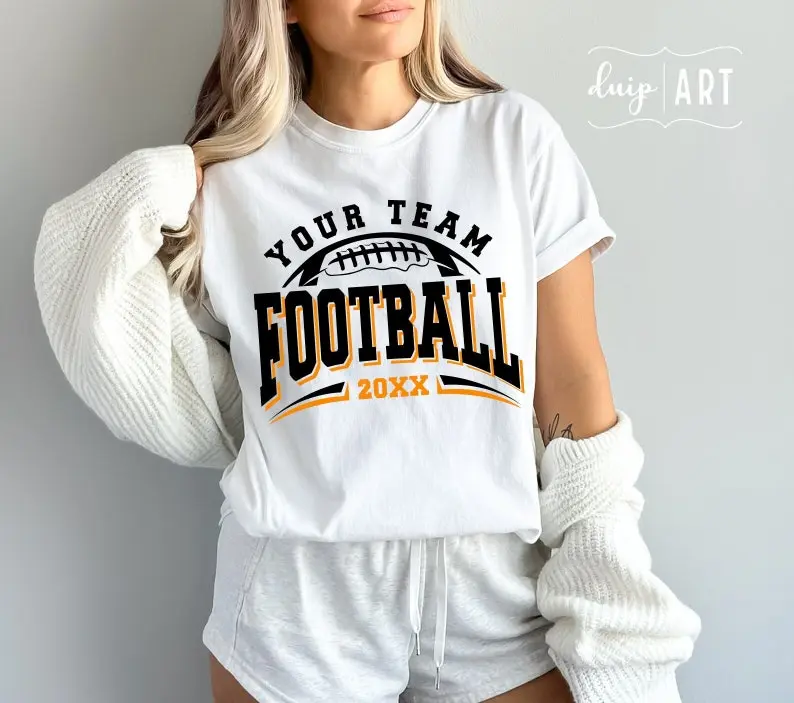 Football Team Template Svg Sweatshirt, Football Team Logo, Football Shirt Design, Football Svg, Team Template, Team Shirt Design, Cricut Cut File