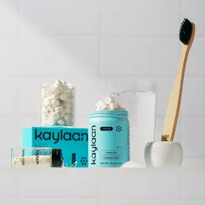 Kaylaan, Fluoride Mint Daily Habit Kit, Oral Care Routine, Eco-Friendly Chemical-Free Solution, Multi-Pack Set