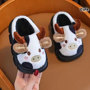 Crazy Cow Big Ears Full Set Sizes, Women,, and Kids, Cute Cow Design Autumn and Winter Indoor Home