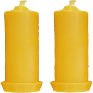 100% Pure Beeswax Candles Organic Tapers 2PC