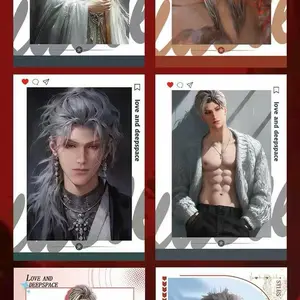 Love and Deep Space- mini acrylic Polaroid card