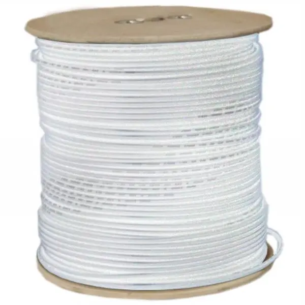CableWholesale RG6 Coaxial Cable Bulk - 1000 ft Solid Core Spool, 10X4-091NH Model
