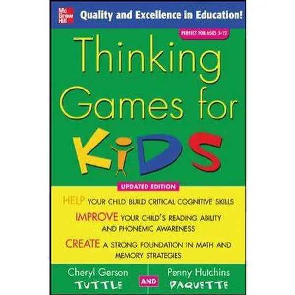 Used Thinking Games Tutorial Book for Kids - Updated Edition, School & Cognitive Learning Resource, Very Good Condition Paperback by Cheryl Tuttle
