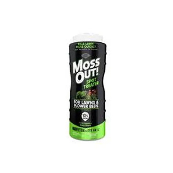 Central Garden Brands 100543551 5lb Iron-Based Moss Out Spot Treater, 10% Iron, Quick Moss Killer, Reduces Mowing, Prevents No Excess Growth, Deepens Lawn Green for Outdoor Lawns & Beds