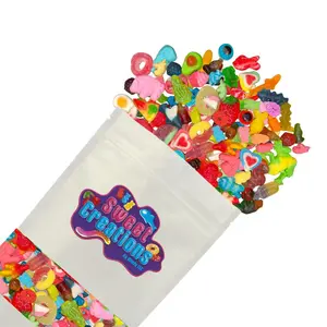 Sweet Creations Candy Gummy Candy Flavor Frenzy - Sweet Sour Dual Flavor Thrill Chewy Bouncy Textures Resealable Pouch Options Snack Juicy Fruit Sour bonbon