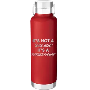 Personalized Dad Bod 24 oz Water Bottle - Red