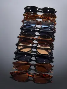 9 Pairs Portable Versatile Sunglasses Set, Trendy Casual Sunglasses, Fashion Women's Accessories, Suitable for All Seasons, Daily Commute, Street Style, Camping, Gift