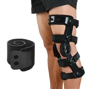 Functional Knee Brace for ACL MCL PCL Meniscus Ligament Sports Injuries – Adjustable Hinged ROM Orthopedic Knee Orthosis for Men Women