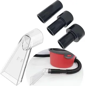 Universal Vacuum Extractor Attachment Kit with 2-1/2", 1-7/8" & 1-1/4" Adapters – Clear Extraction Accessory for Wet-Dry Vacuum Cleaners & Auto Detailing