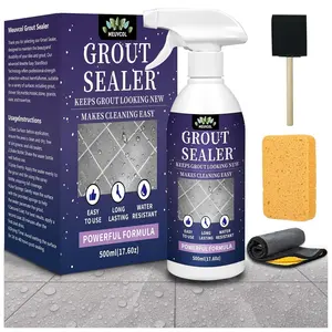 Grout Sealer,17.6 OZ Waterproof Grout Sealer for Shower,, -% Safe Tile Sealer Spray - Long Lasting Grout Sealant for Stone,, Marble - Indoor &