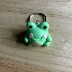 Frog clay keychain