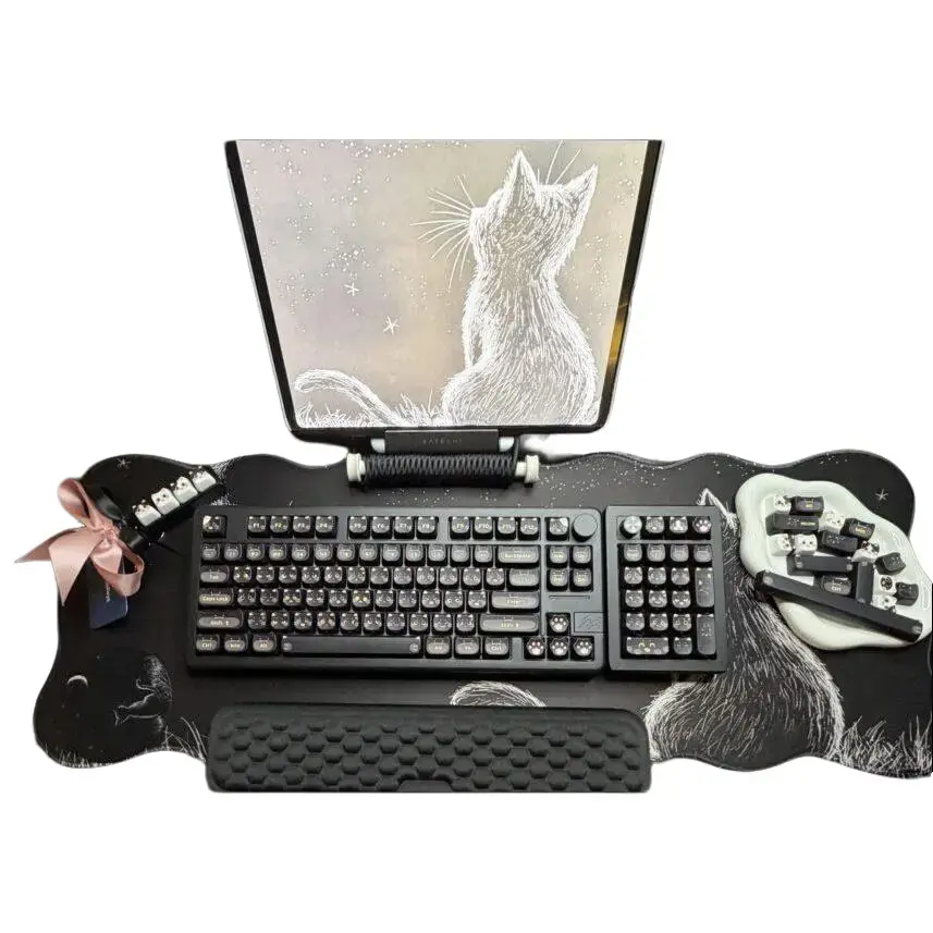 The Black Cat Theme Mechanical Keyboard Full Set