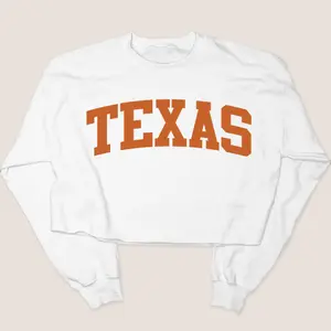 Texas Shirt Sweatshirt Cropped - Texas University