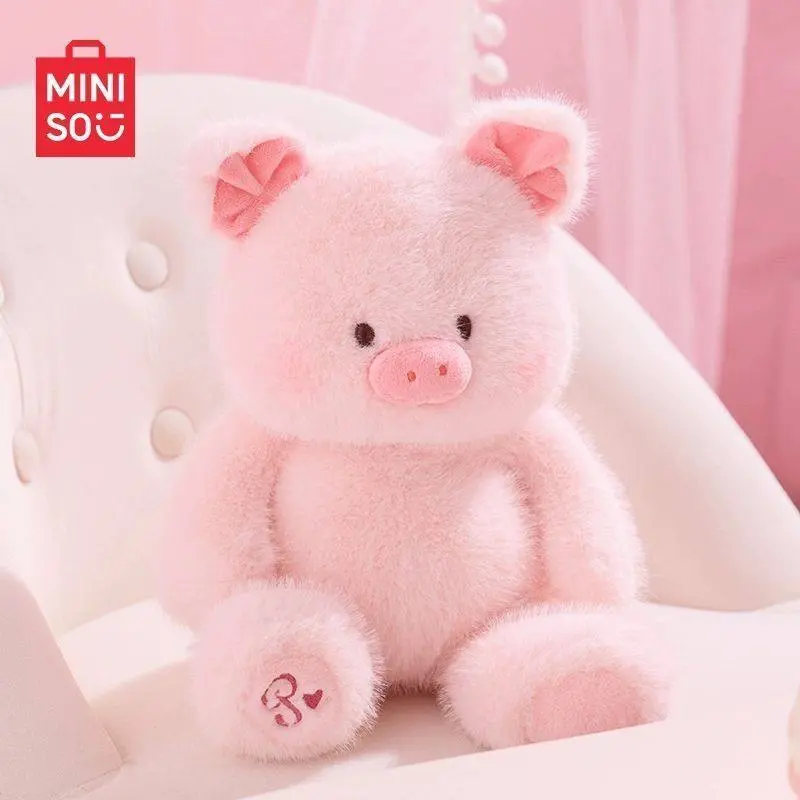 MINISO Folis Pig Series - Well-Behaved Sitting Plush Doll – Cuddly Stuffed Animal, Perfect Gift for Plush Collectors, Soft Desk Companion & Bedtime Buddy!, Cute Collectibles, Animal Plush Stuffed Toys