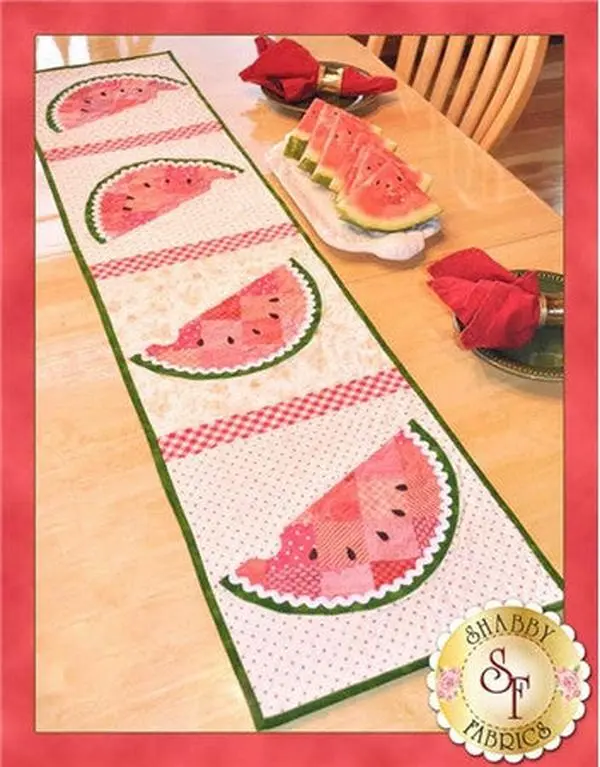 Patchwork Watermelon Table Runner