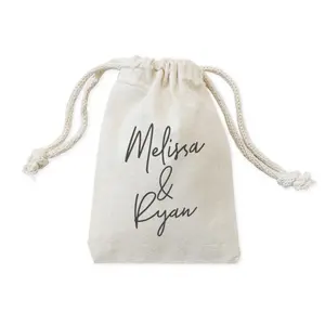 Personalized Couple Name Wedding Favor Bags, 6-Pack