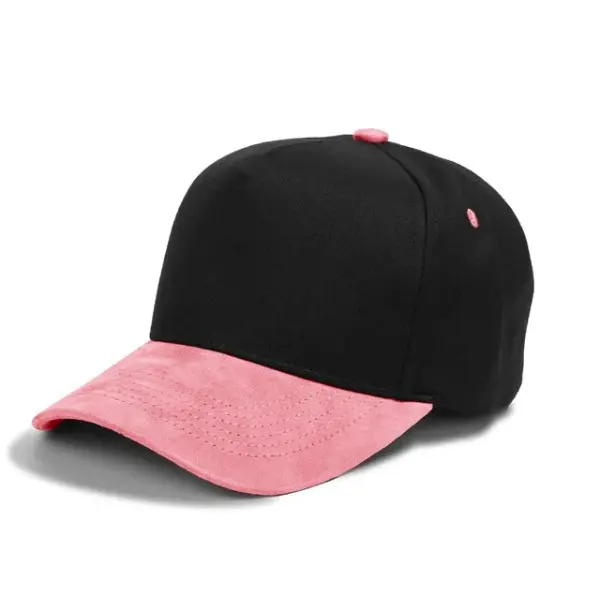 Style 3 (Cotton/Suede Brim) - Black/PNK