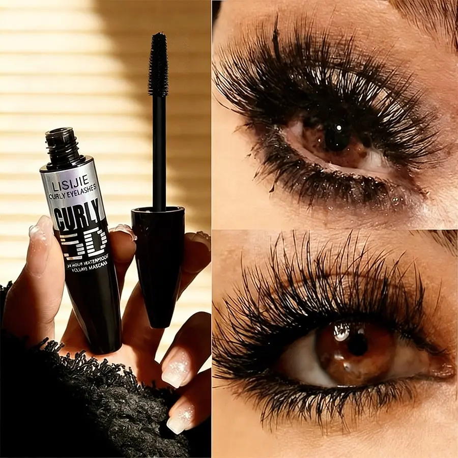 Long, thick, long-lasting and waterproof mascara, Mascara Lashes - non-smudge and curling mascara base cream - Removable mascara growth liquid with warm water - easy-to-use mascara for beginners - mascara set