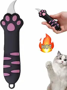 Cat paw shaped box opener with a retractable cute cat paw handle; a multi-functional and practical tool that easily opens cartons, boxes, packages, and seals. summervibes