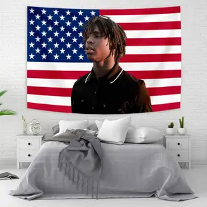 American flag Chief Keef In The Garden Of Eden Wall Hanging Tapestry Hippie HipPop Rapper Tapestries room decor aesthetic