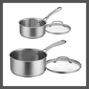 Cuisinart Classic 4pc Stainless Steel Saucepan Set (1.5qt & 3qt) - 83-4