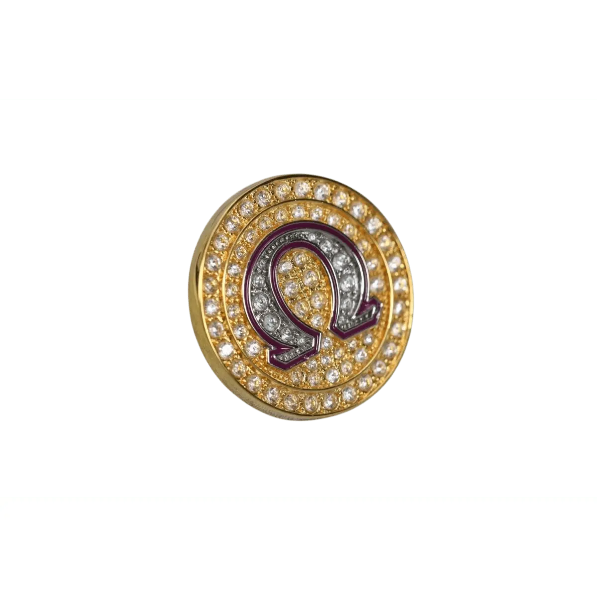 Omega Psi Phi Lapel Pin (ΩΨΦ) - PREMIUM Alumni Pin, Shine Series