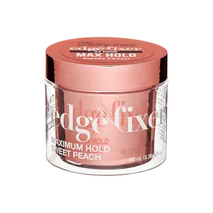 Kiss Colors & Care Edge Fixer Gel - Sweet Peach | Edge Control, Baby Hair Gel, Maximum Hold, 100 ml, Hair Care