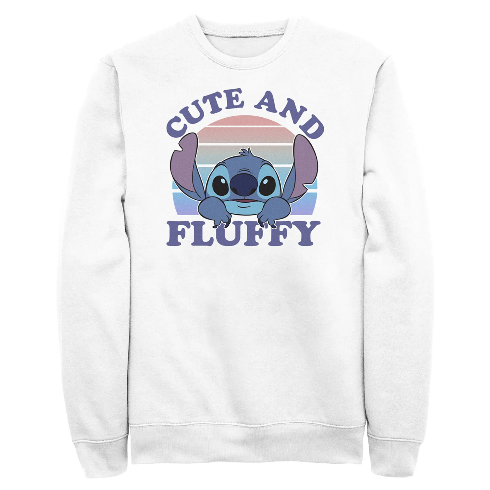 Disney Men's Lilo & Stitch Cute, Fluffy Sweatshirt - Menswear Top, Retro Fashion Sweater