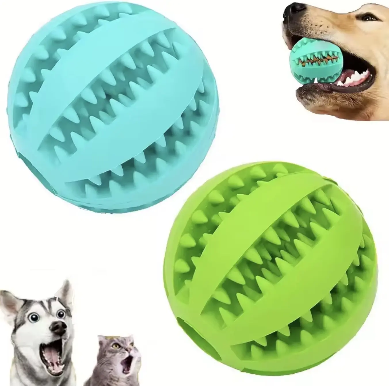 Pet Dental Care Ball: Fun Treat Dispensing & Teeth Cleaning Dog Toy