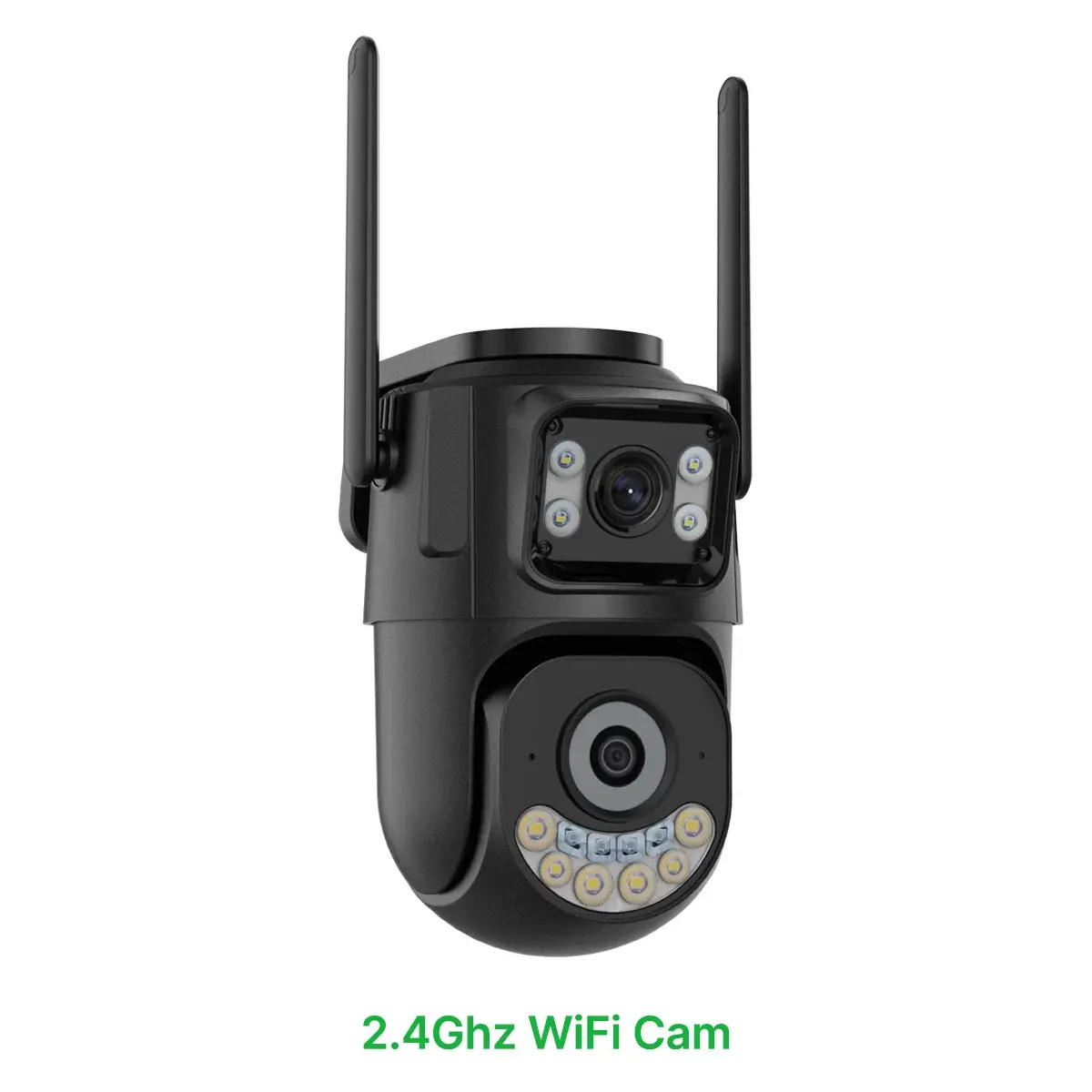 External Wifi PTZ Camera Dual Lens 2.4Ghz&5Ghz Wifi Outdoor IP Camera Auto Tracking Security Protection CCTV Surveillance Icsee SmartSens