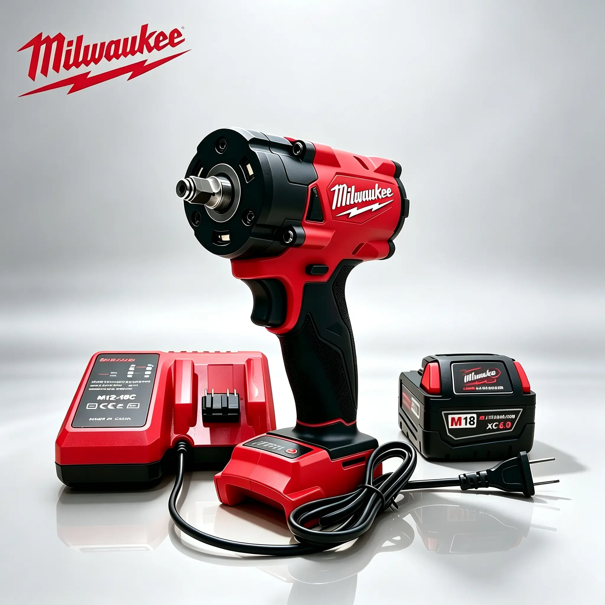 Milwaukee M18 FIW212 3/8" Impact Wrench｜300N.m 18V Cordless Power Wrench heavy charger