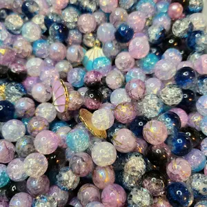 Grape Candy Glass Beads Mix for DIY - Perfect for Crafting and Jewelry Making
