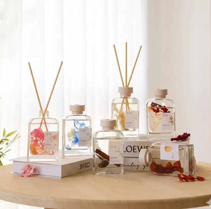 SONG CHAO 500ml Reed Diffuser Set - Natural Rain Jasmine Aroma for Home, Bedroom, Office - Long Lasting Fragrance SONG CHAO 500ml Reed Diffuser Set - Natural Rain Jasmine Aroma for Home, Bedroom, Office - Long Lasting Fragrance