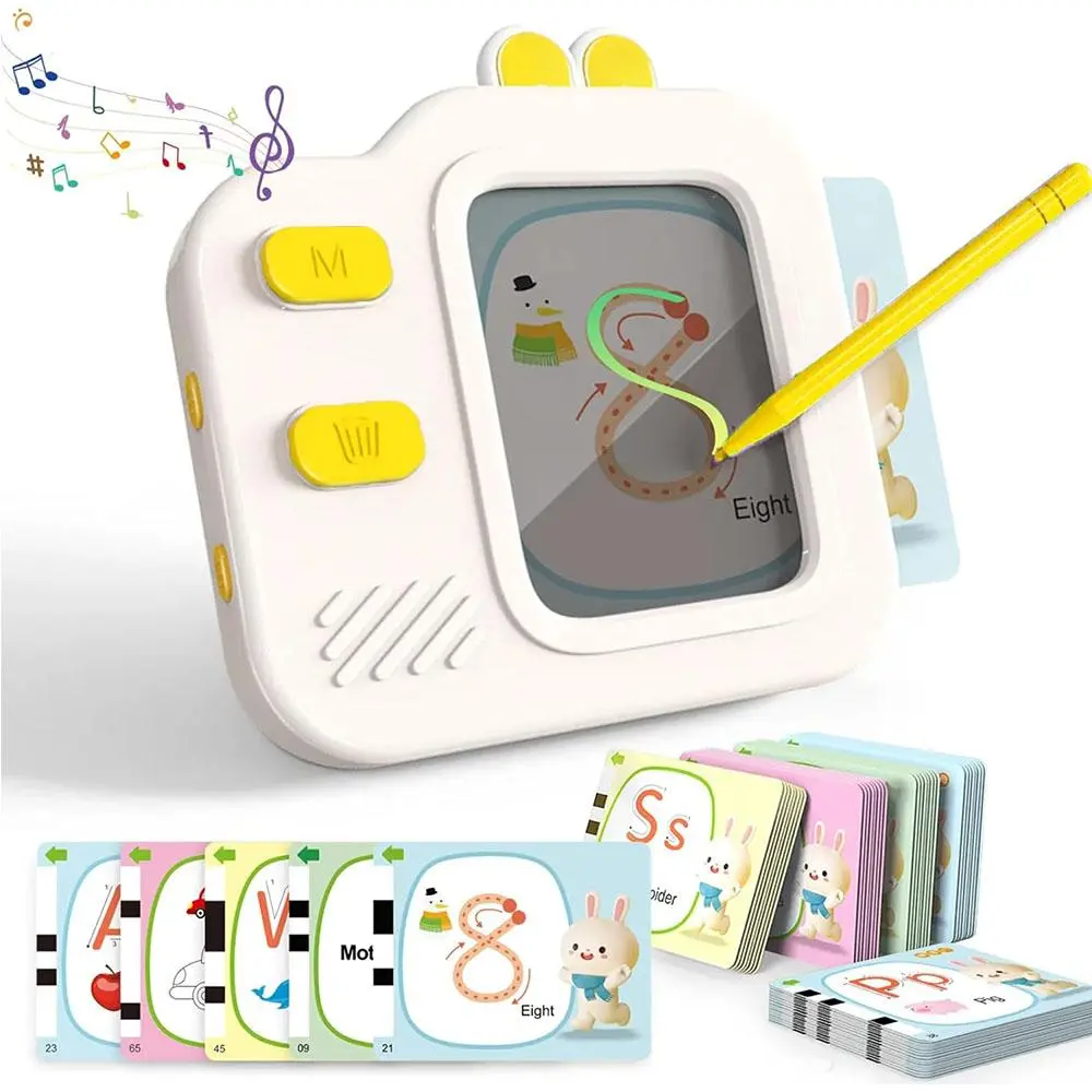 Talking Flashcards with Writing, Tracing, Drawing & Counting Games, Educational Toys for Toddlers 3-5, Preschool Learning Activities, Preschool Learning Tool, Easter Christmas Birthday Gift