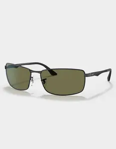 RAY-BAN RB3498 Polarized Sunglasses, Black