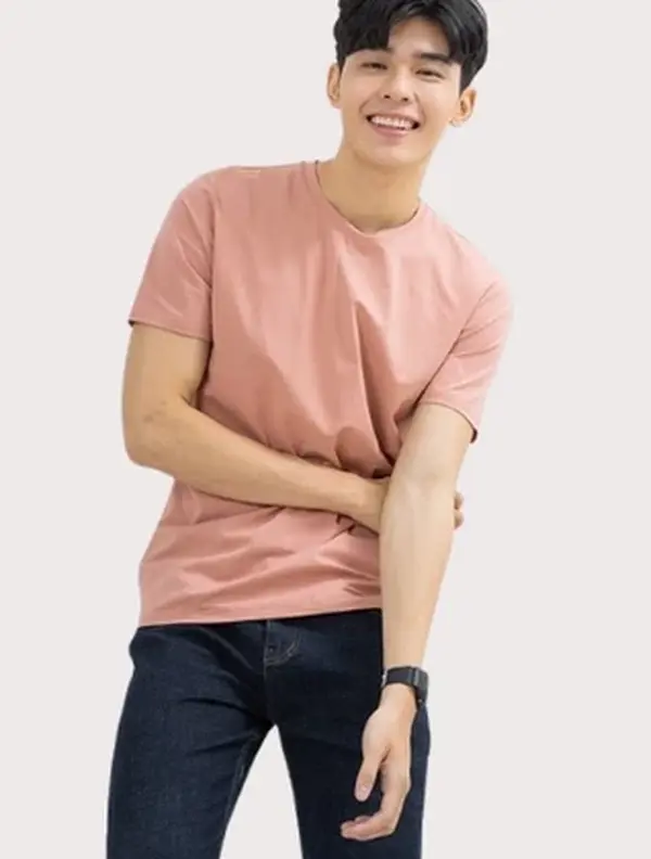 Men's Classic Cotton Crewneck T-Shirt - Soft Breathable Plain Short Sleeve Plain Tee Slim Fit Casual Basic Undershirt
