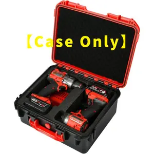 Tool Case for M18 Driver Combo Kit - Tool Box for & Set - Battery & Charger (Case Only) (Red & Black)