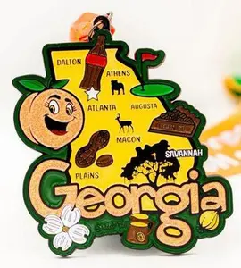 Race Through Georgia Medal and Bib
