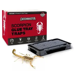 Catchmaster Scorpion Glue Trays for Home, Garage, & Basement