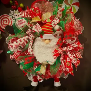 Santa Wreath - Christmas Decoration